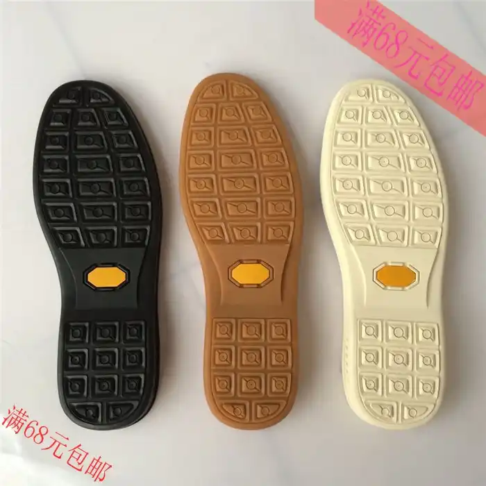 black shoes with yellow soles