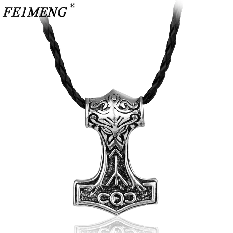 Norse Viking Amulet Necklace Thor Hammer Mjolnir Odin Loki Asgard Retro Vintage Silvery Pendant Necklaces For Men Cool Jewelry
Norse Viking Amulet Necklace Thor Hammer Mjolnir Odin Loki Asgard Retro Vintage Silvery Pendant Necklaces For Men Cool Jewelry