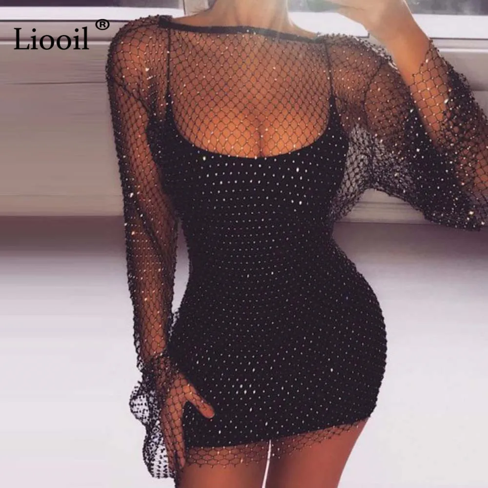 Liooil 2019 Summer Full Mesh Sexy Bodycon Mini Dress Women Beach Clothes Long Sleeve O Neck Women Night Club Party White Dresses
Liooil 2019 Summer Full Mesh Sexy Bodycon Mini Dress Women Beach Clothes Long Sleeve O Neck Women Night Club Party White Dresses