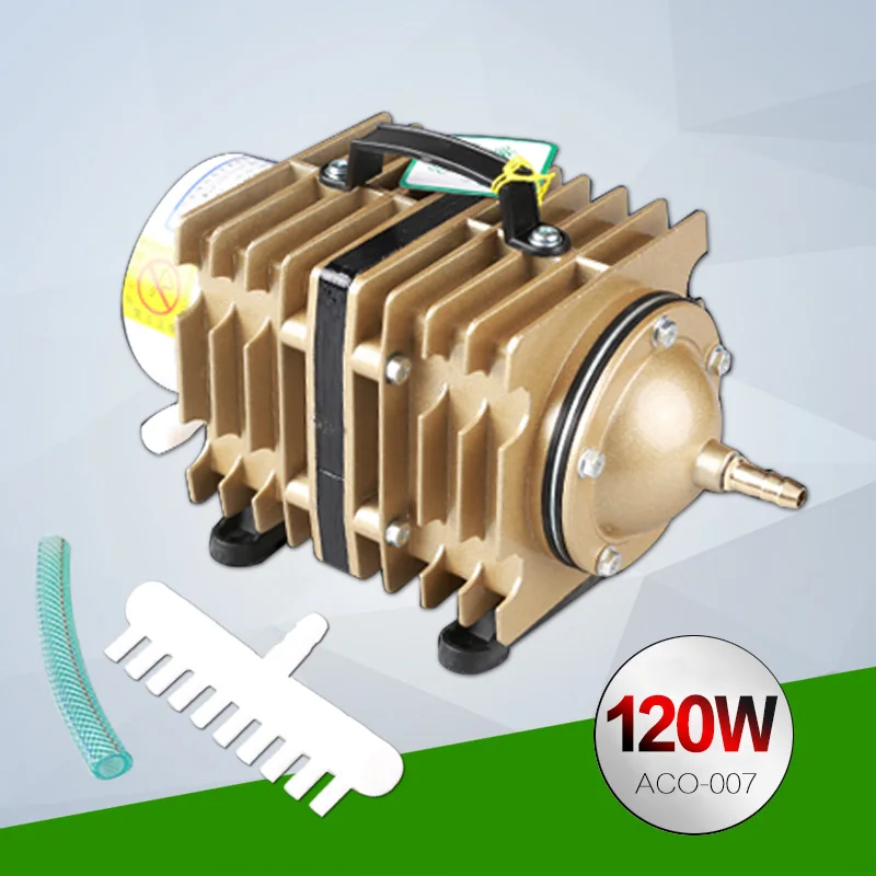 120W Commercial Aquarium Air Pump for Fish Tank Aquaculture Hydroponics Pond Electromagnetic Air Compressor yuting air pump
120W Commercial Aquarium Air Pump for Fish Tank Aquaculture Hydroponics Pond Electromagnetic Air Compressor yuting air pump