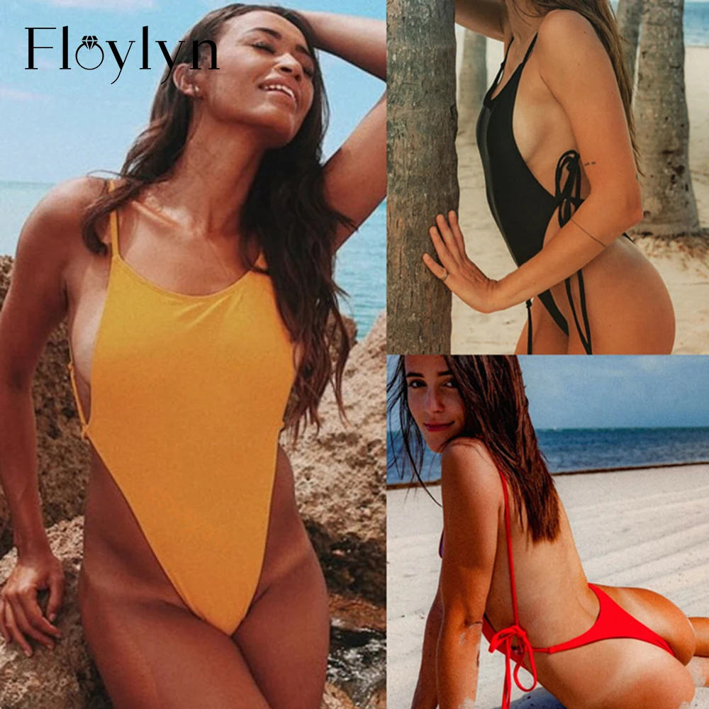 2019 Summer Thong Swimwear Women Sling Backless One Piece Slim Swimsuit Candy Color Solid Bathing Suits Bikini Padded Beachwear
2019 Summer Thong Swimwear Women Sling Backless One Piece Slim Swimsuit Candy Color Solid Bathing Suits Bikini Padded Beachwear
