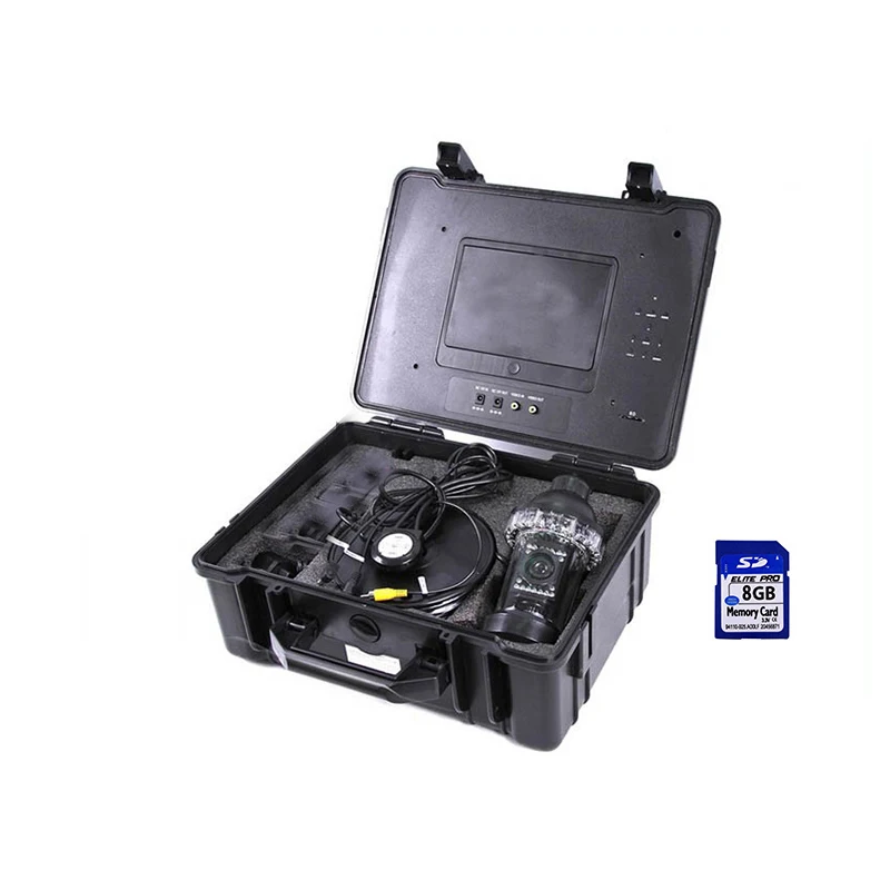 360 Rotation Recording Fishing Camera With 7'LCD,20M Cable,Remote Control,SD Card(DVR),ABS Carry Case
360 Rotation Recording Fishing Camera With 7'LCD,20M Cable,Remote Control,SD Card(DVR),ABS Carry Case