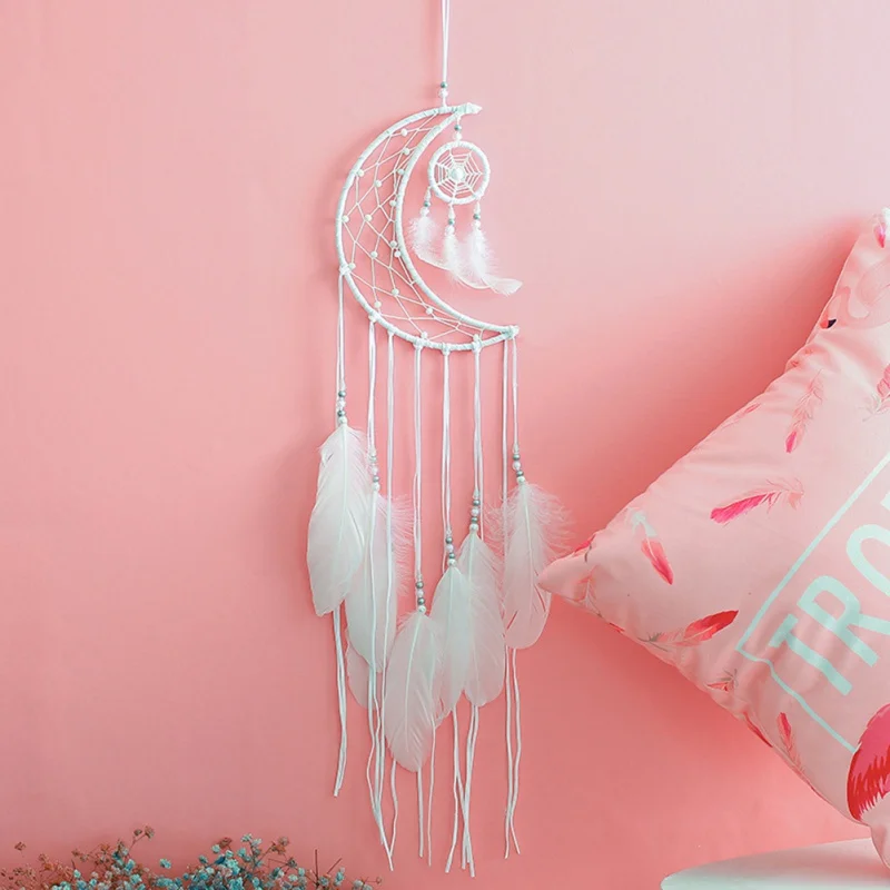 Retro Cute Round Moon Handmade Wind Chimes Wall Hanging DreamCatcher Children Room Craft Gift Home Decoration
Retro Cute Round Moon Handmade Wind Chimes Wall Hanging DreamCatcher Children Room Craft Gift Home Decoration