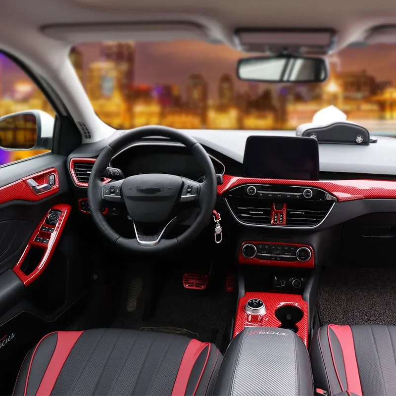 Red Carbon Fibre Instrument oudlings Glasses Switch AC Air Outlet Door Handle Decorated Frame For Ford Focus 2019 AAA390
Red Carbon Fibre Instrument oudlings Glasses Switch AC Air Outlet Door Handle Decorated Frame For Ford Focus 2019 AAA390