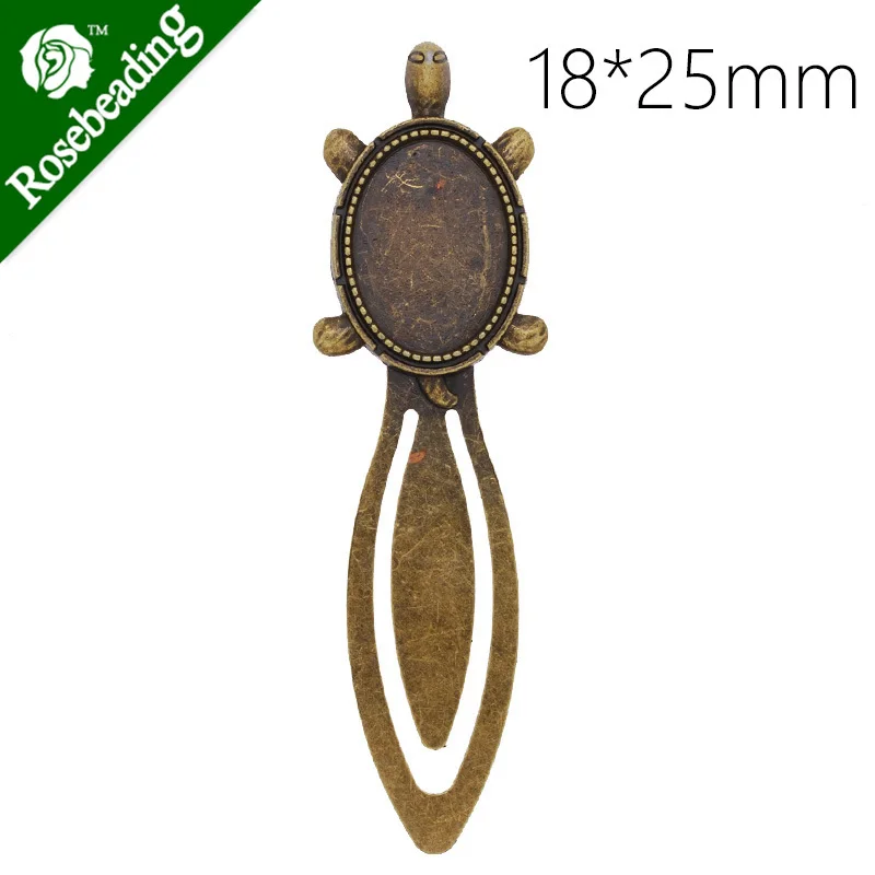 High Quality Vintage Antiqued Bronze Turtle Bookmark with 18x25mm oval Bezel,length:93mm,10pcs/lot-C4245
High Quality Vintage Antiqued Bronze Turtle Bookmark with 18x25mm oval Bezel,length:93mm,10pcs/lot-C4245