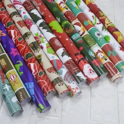 75*52 см Diy ручной работы аксессуары Рождественская упаковка бумажная подарочная