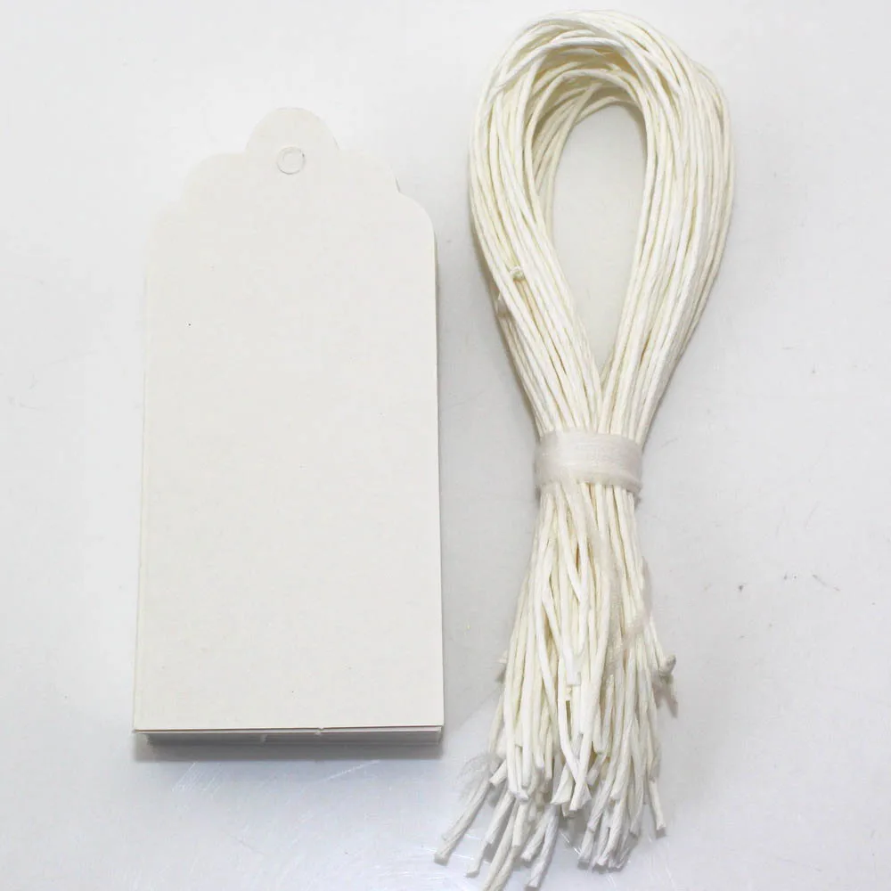 CCINEE 50PCS 40*90mm Pure White Board Tag Retro Gift Price tag With 1mm Paper String 2016 New Design
CCINEE 50PCS 40*90mm Pure White Board Tag Retro Gift Price tag With 1mm Paper String 2016 New Design