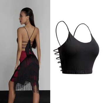 New Latin Dance Tops Women Sexy bra Sling Costumes Rumba/Samba/ Cha Cha Dance Costumes Adult Exercise Dancing Costumes DQS1118
New Latin Dance Tops Women Sexy bra Sling Costumes Rumba/Samba/ Cha Cha Dance Costumes Adult Exercise Dancing Costumes DQS1118