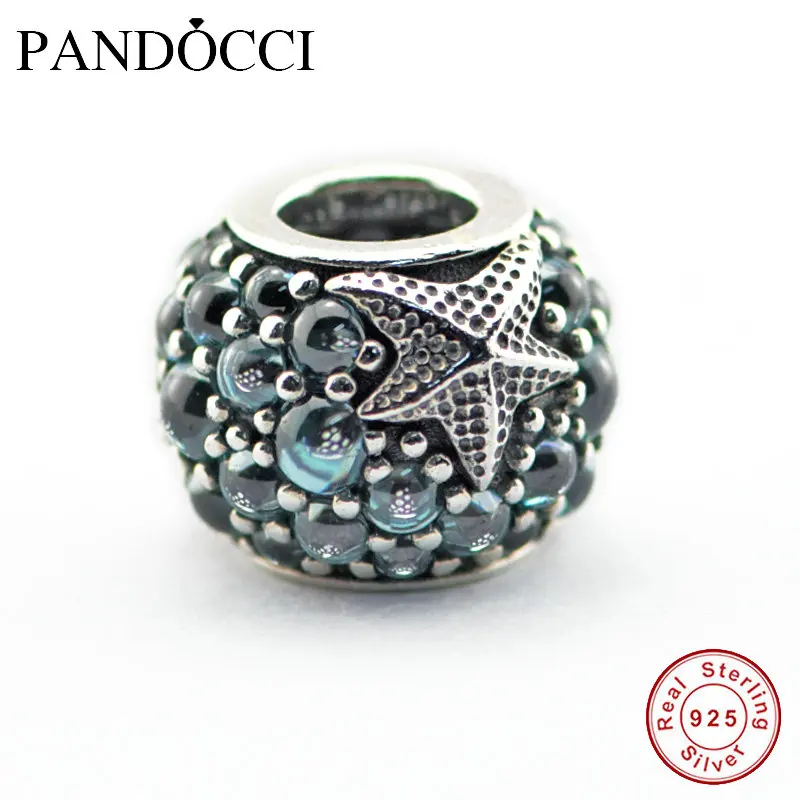 Summer Oceanic Starfish Beads Fits Pandora Charms Bracelet Frosty Mint CZ Beads For Jewelry 925 Sterling Silver Jewelry PANDOCCI
Summer Oceanic Starfish Beads Fits Pandora Charms Bracelet Frosty Mint CZ Beads For Jewelry 925 Sterling Silver Jewelry PANDOCCI