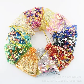 Hot sale 100 pcs/lot (7 Size) Multicolor Gold Rose Organza Gift bag Wedding Gift Jewelry Bags for Christmas Party Holiday Use
Hot sale 100 pcs/lot (7 Size) Multicolor Gold Rose Organza Gift bag Wedding Gift Jewelry Bags for Christmas Party Holiday Use