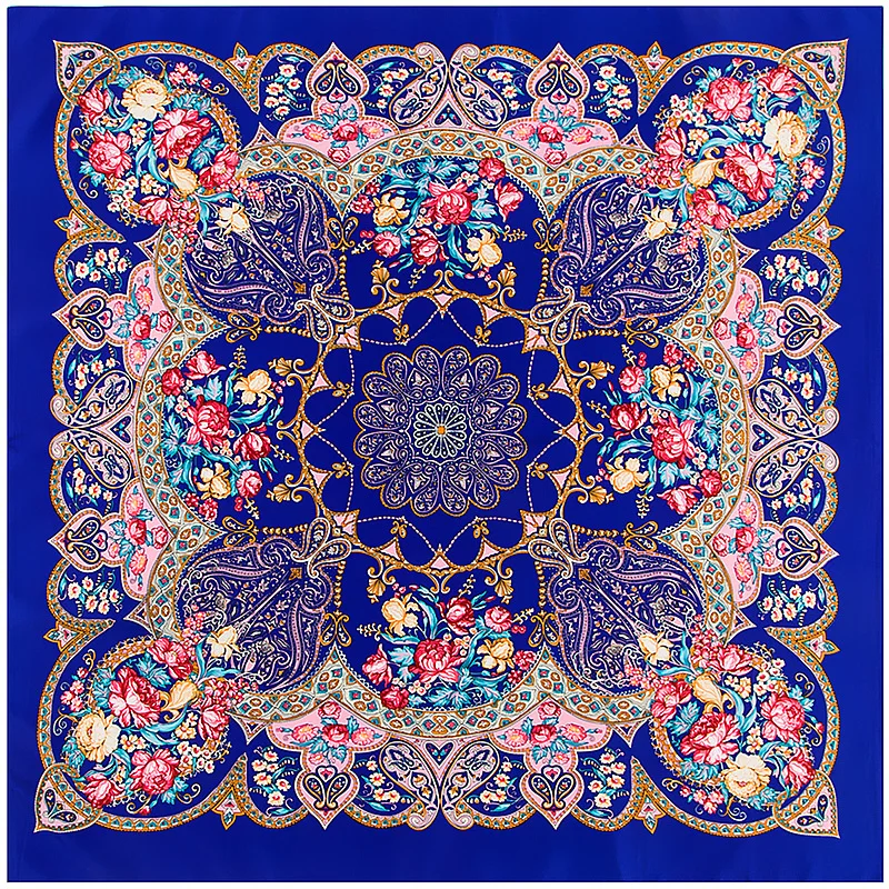 Fashion Women Shawl Scarf Luxury Brand Bohemian Flower Printed Black Twill Square Scarves Neckerchief Hijab Large Wraps Shawl
Fashion Women Shawl Scarf Luxury Brand Bohemian Flower Printed Black Twill Square Scarves Neckerchief Hijab Large Wraps Shawl