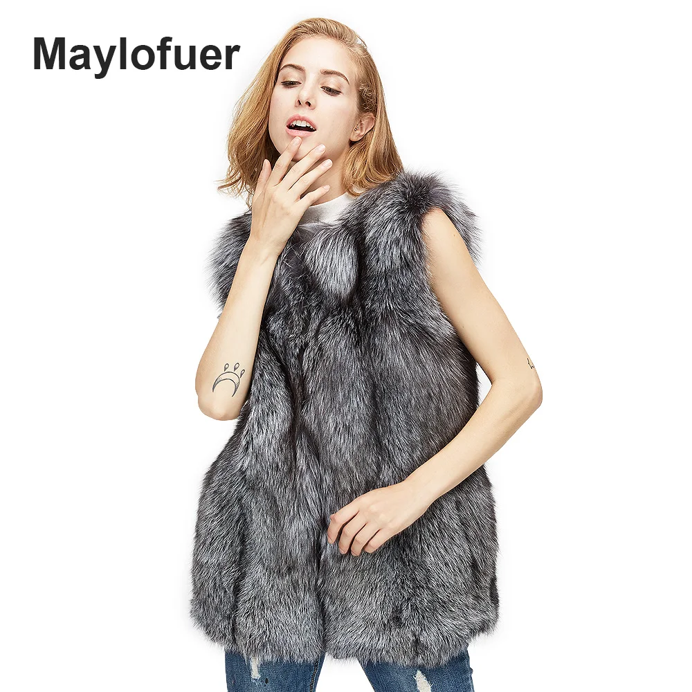 Maylofuer Real Silver Gray Fox Fur Vest Genuine Wholeskin Fox Fur Vests Leather Women Fur Gilet Waistcoat Full Pelt Fur Coats
Maylofuer Real Silver Gray Fox Fur Vest Genuine Wholeskin Fox Fur Vests Leather Women Fur Gilet Waistcoat Full Pelt Fur Coats