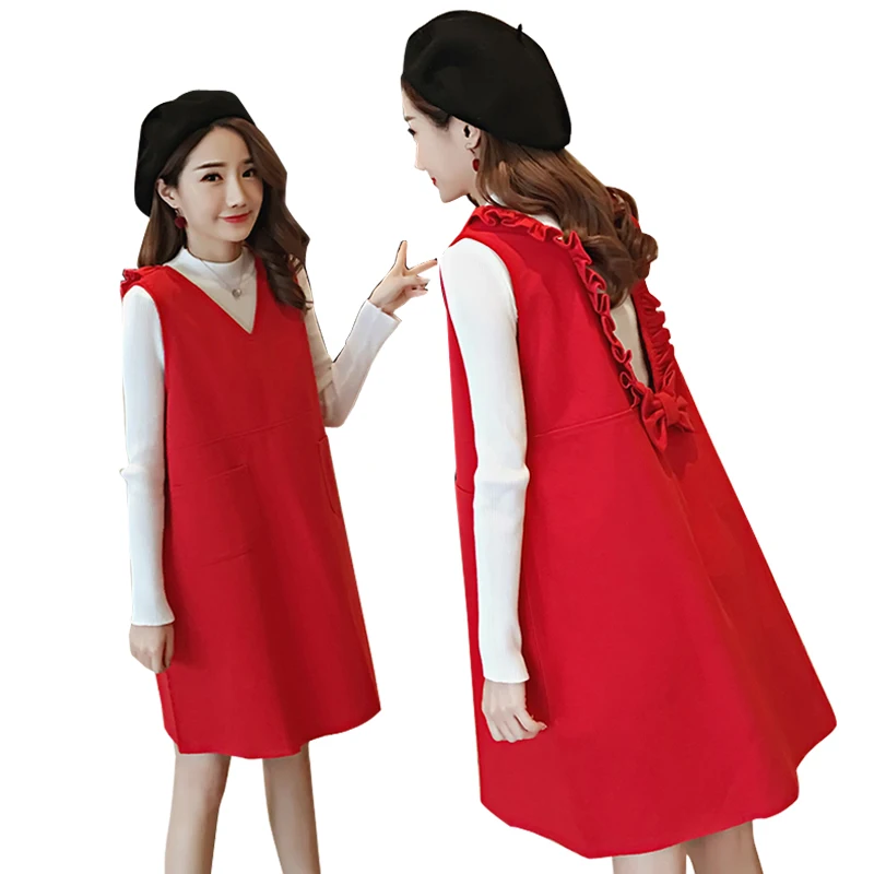 Han Edition New Maternity Clothes Fall and Winter Fashion Loose Long-sleeved Two-piece Pregnant Women Dress
Han Edition New Maternity Clothes Fall and Winter Fashion Loose Long-sleeved Two-piece Pregnant Women Dress