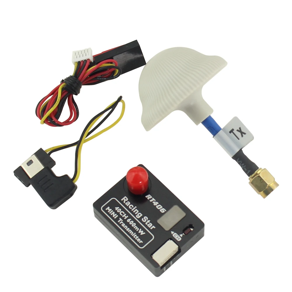 RACING STAR RT406 5.8G 40CH 600mW Mini FPV Transmitter with LCD Display Including Mushroom Antenna
RACING STAR RT406 5.8G 40CH 600mW Mini FPV Transmitter with LCD Display Including Mushroom Antenna