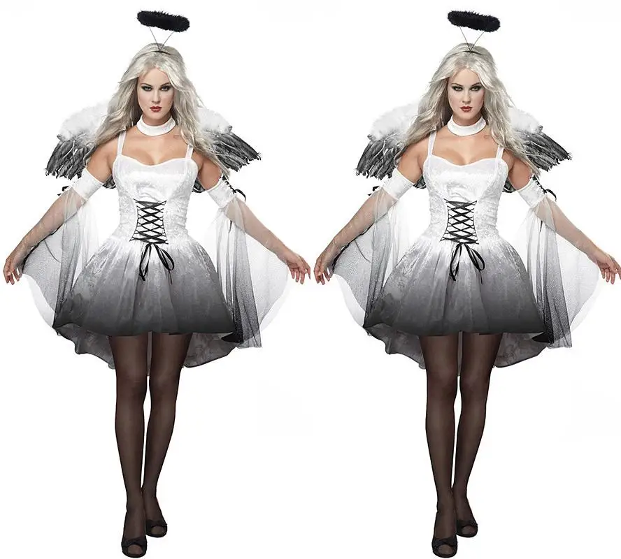 2016 Fantasia Halloween Christmas Carnival Party Cosplay Costume Devil and Angel Ghost Corpse Bride Wedding Dress Role Playing C
2016 Fantasia Halloween Christmas Carnival Party Cosplay Costume Devil and Angel Ghost Corpse Bride Wedding Dress Role Playing C