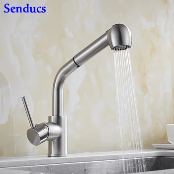Senducs Brushed Kitchen Faucet Pull Out Kitchen Sink Mixer Tap With Healthy Brass Kitchen Sink Faucet Hot Cold Water Mixer Taps
Senducs Brushed Kitchen Faucet Pull Out Kitchen Sink Mixer Tap With Healthy Brass Kitchen Sink Faucet Hot Cold Water Mixer Taps