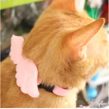 בנדנות צעיף כלב כלב קלאסי צווארון לחיות מחמד בסגנון כנפי מלאך לכלבים קטנים מתכוונן לחתולים כלבים(China)