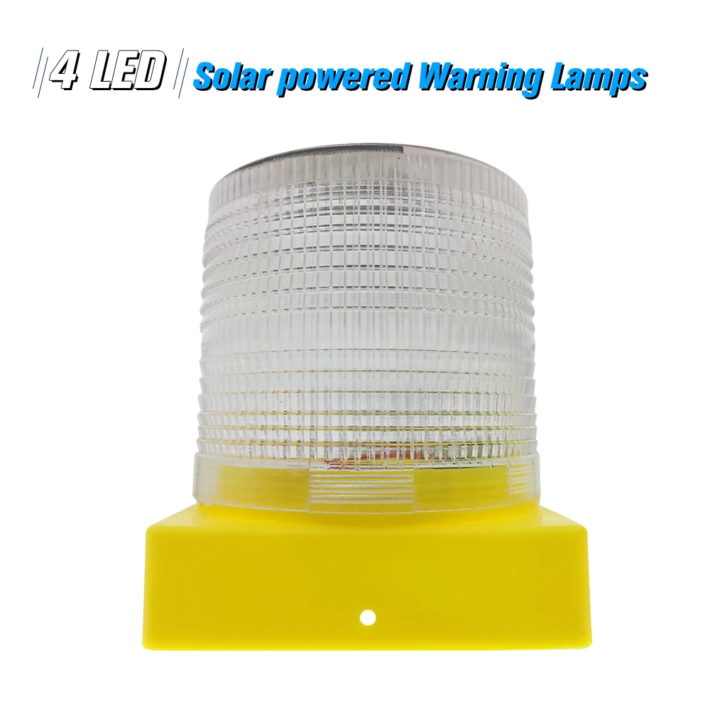 Solar Warning Lights 4pcs Leds White Light Solar-powered Warning Lamps Obstruction Lamp/ Beacon Light/ Traffic Warning Lights
Solar Warning Lights 4pcs Leds White Light Solar-powered Warning Lamps Obstruction Lamp/ Beacon Light/ Traffic Warning Lights