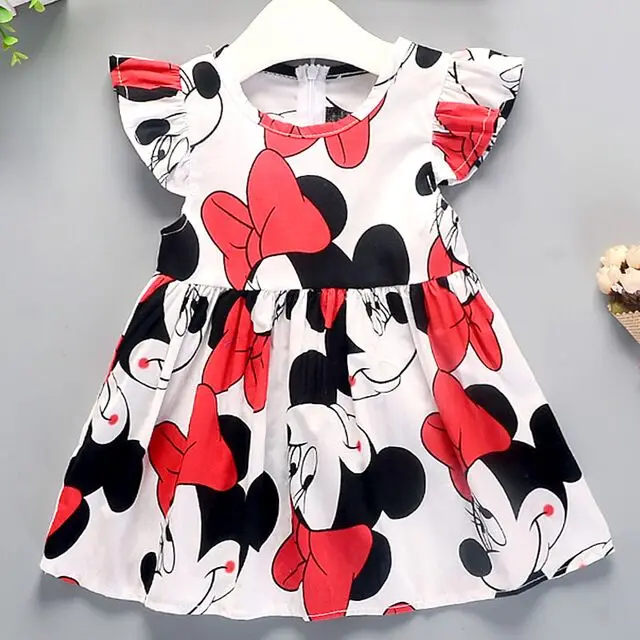 Girls Dresses 2019 New Summer Sleeveless Girls Cartoon Minnie Dress Cute Striped Print Cotton Beach Party Baby Girl Clothes
Girls Dresses 2019 New Summer Sleeveless Girls Cartoon Minnie Dress Cute Striped Print Cotton Beach Party Baby Girl Clothes
