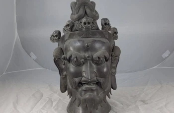 Chinese Pure Copper Bronze made Western Dance God Molson God Buddha Head Statue
Chinese Pure Copper Bronze made Western Dance God Molson God Buddha Head Statue
