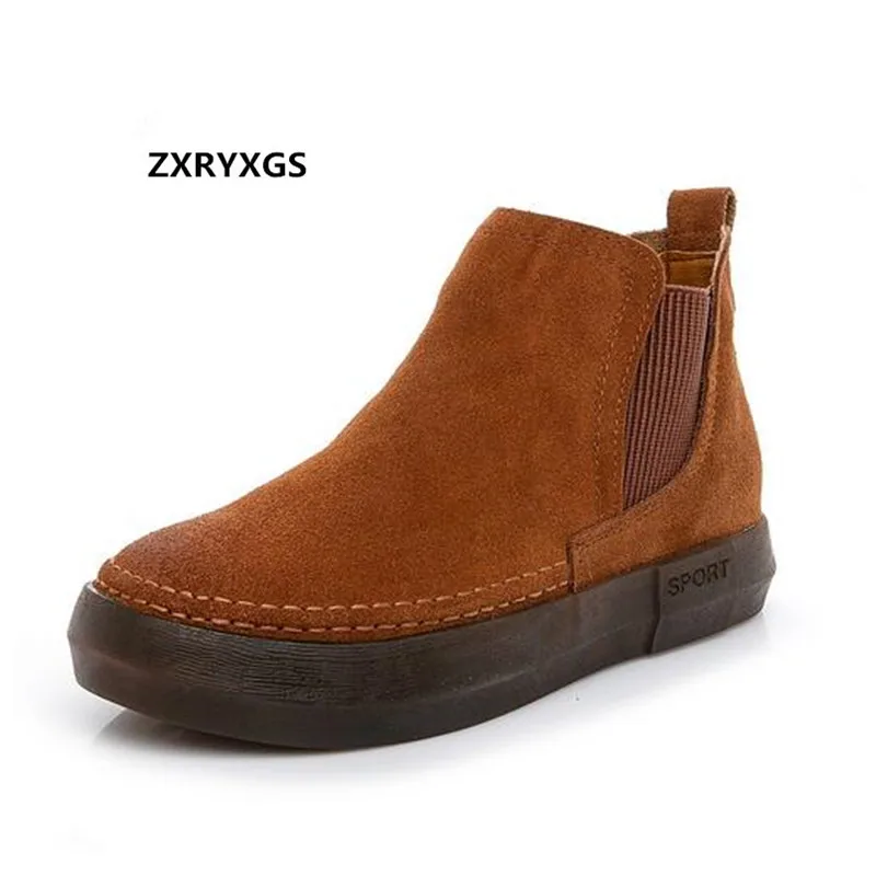 ZXRYXGS Brand Shoes Woman Boots Matte Genuine Leather Boots 2018 Newest Autumn Winter Platform Shoes Women Sneakers Flat Boots
ZXRYXGS Brand Shoes Woman Boots Matte Genuine Leather Boots 2018 Newest Autumn Winter Platform Shoes Women Sneakers Flat Boots