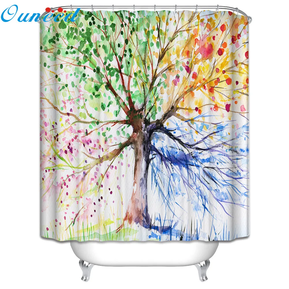 Ouneed Shower Curtain Creative Watercolor painting Shower Curtain with Hook print Waterproof Mildewproof Bathroom Shower Curtain
Ouneed Shower Curtain Creative Watercolor painting Shower Curtain with Hook print Waterproof Mildewproof Bathroom Shower Curtain