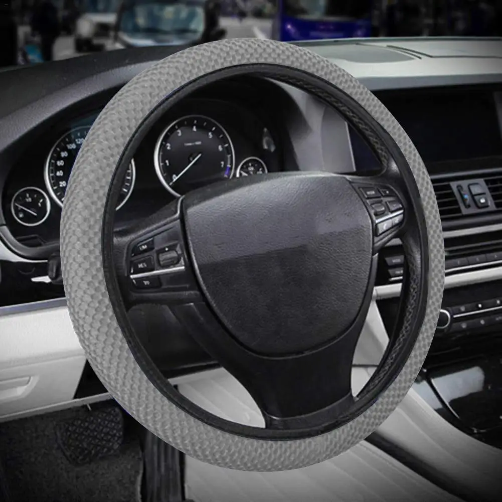 New Four Seasons Universal Sandwich Set Ice Silk Steering Wheel Cover Car Handle Set Steering Wheel Cover 38CM Wear-resistant
New Four Seasons Universal Sandwich Set Ice Silk Steering Wheel Cover Car Handle Set Steering Wheel Cover 38CM Wear-resistant