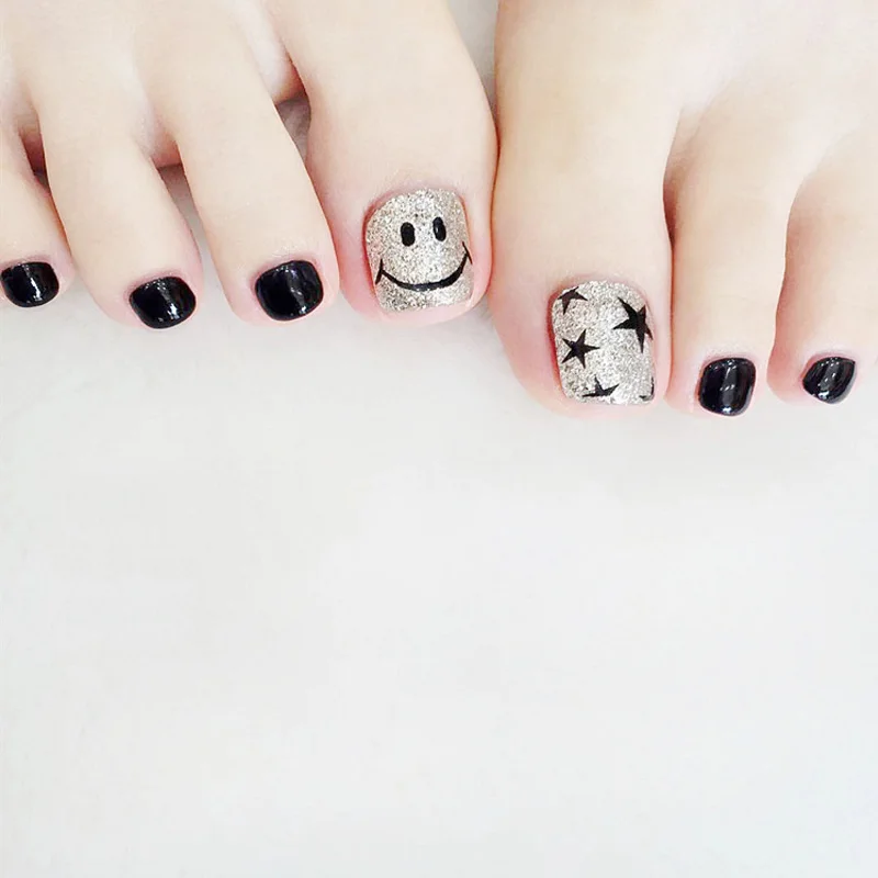 Silver Smiley Star Fake Nails Square Head Temperament Short Paragraph Manicure Accessories Bride's Fake Toenail Patch Nail Art
Silver Smiley Star Fake Nails Square Head Temperament Short Paragraph Manicure Accessories Bride's Fake Toenail Patch Nail Art