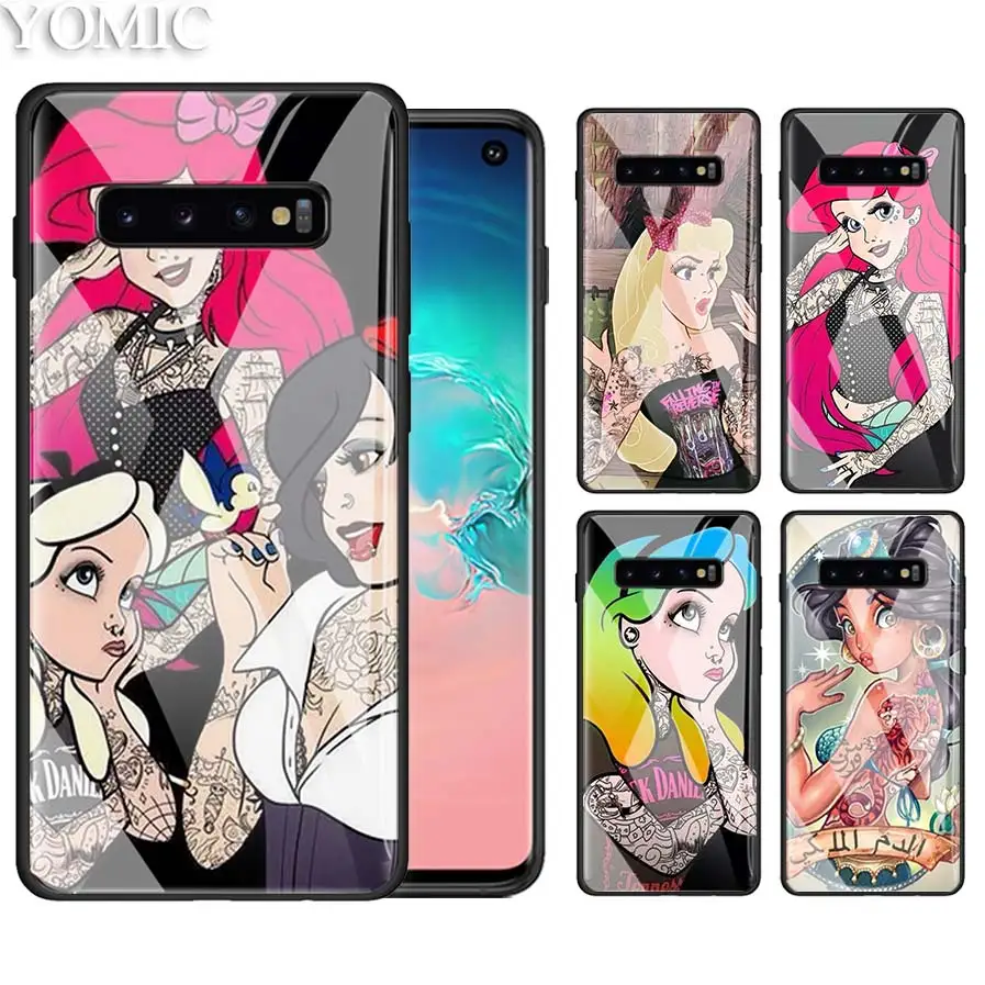 Tempered Glass Phone Case for Samsung Galaxy S10e S9 S8 S10 Plus A50 A30 Note 9 10 Phone Bag Cover Tattooed princess Alice Ariel
Tempered Glass Phone Case for Samsung Galaxy S10e S9 S8 S10 Plus A50 A30 Note 9 10 Phone Bag Cover Tattooed princess Alice Ariel