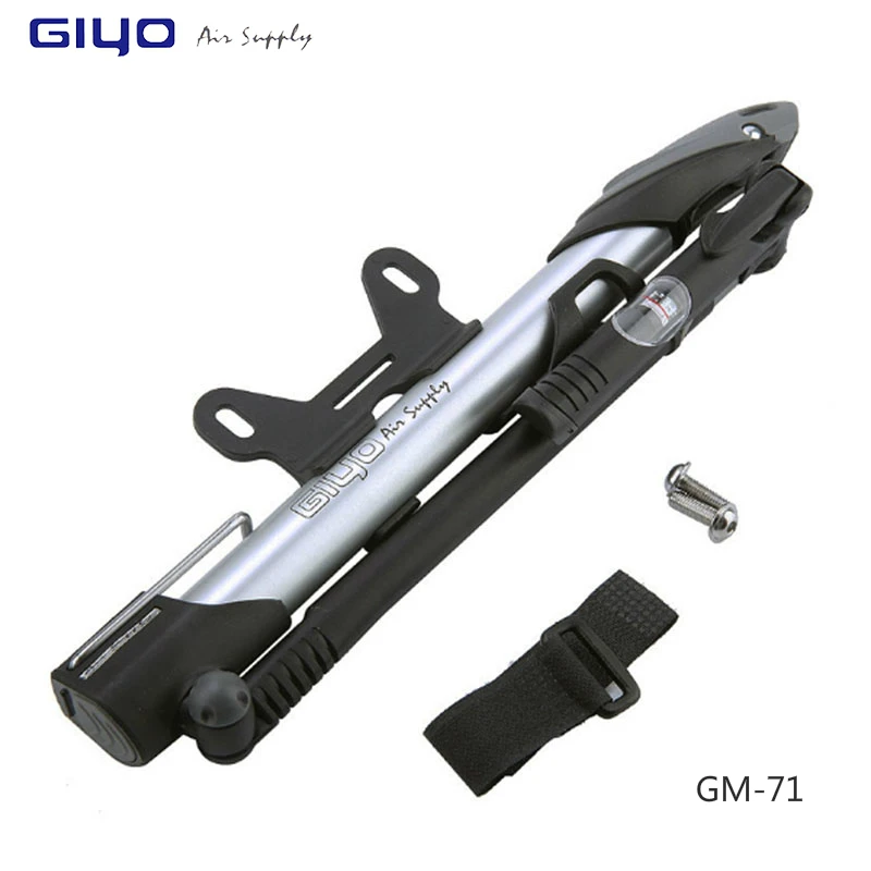 GIYO GM-71 Bicycle High Pressure Pump Cycling Portable Air Inflator MTB 140psi Presta Schrader Valve F/V A/V Mini Hand Pump
GIYO GM-71 Bicycle High Pressure Pump Cycling Portable Air Inflator MTB 140psi Presta Schrader Valve F/V A/V Mini Hand Pump
