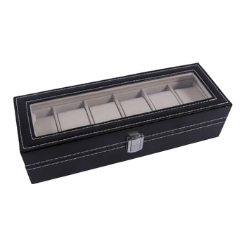 Luxury Jewelry Boxes Wathc wristband Storage Cases 6Grid Watch Collection Display Organizer Leather Box Case
Luxury Jewelry Boxes Wathc wristband Storage Cases 6Grid Watch Collection Display Organizer Leather Box Case