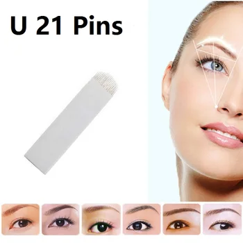 100pcs Tattoo Needle U Shape 21Needle Permanent Eyebrow Makeup Blades for 3D Permanent Makeup Manual Tattoo Pen
100pcs Tattoo Needle U Shape 21Needle Permanent Eyebrow Makeup Blades for 3D Permanent Makeup Manual Tattoo Pen