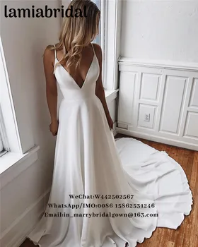 Plus Size Cheap Beach Wedding Dresses 2019 Vestido De Novia A Line V-Neck Lace Appliques White Simple Boho Country Bridal Gowns
Plus Size Cheap Beach Wedding Dresses 2019 Vestido De Novia A Line V-Neck Lace Appliques White Simple Boho Country Bridal Gowns