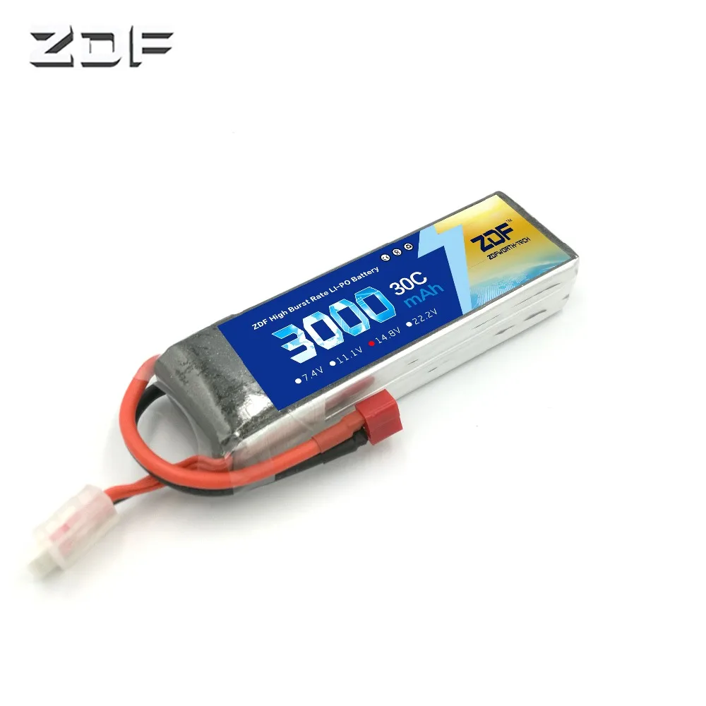 ZDF Lipo Battery 4S 14.8V 3000mAh 30C For RC Drone Aircraft Quadcopter Helicopter Airplane Car Remote Control Toys
ZDF Lipo Battery 4S 14.8V 3000mAh 30C For RC Drone Aircraft Quadcopter Helicopter Airplane Car Remote Control Toys