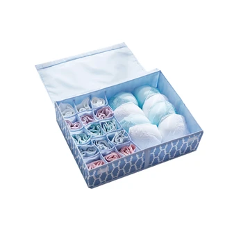 Waterproof Oxford Fabric Foldable Bra Underwear Storage Box Multi-function Closet Drawer Organizer Container Divider with Cover
Waterproof Oxford Fabric Foldable Bra Underwear Storage Box Multi-function Closet Drawer Organizer Container Divider with Cover