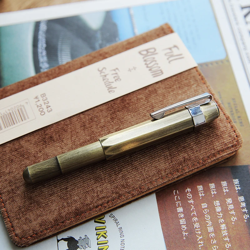 Ink Pen Brass TN Vintage Handmade Small Artwork Adult Calligraphy Pen Mini Portable Fountain Pen 0.5mm
Ink Pen Brass TN Vintage Handmade Small Artwork Adult Calligraphy Pen Mini Portable Fountain Pen 0.5mm
