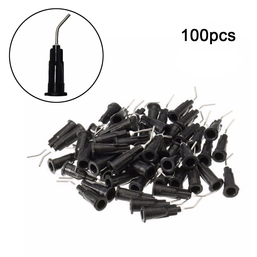 New Disposable Black 100pcs 0.88mm Dental Pre Bent Needle Tips Flow Needle for Dental Flowable Composite Oral Hygiene
New Disposable Black 100pcs 0.88mm Dental Pre Bent Needle Tips Flow Needle for Dental Flowable Composite Oral Hygiene