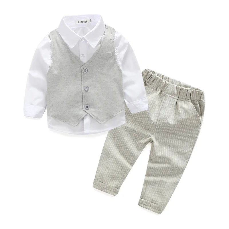 2015 autumn Boy's clothing sets brand baby boy's suit sets 100%cotton long-sleeve shirts+vest+trousers children 3pcs set 220842
2015 autumn Boy's clothing sets brand baby boy's suit sets 100%cotton long-sleeve shirts+vest+trousers children 3pcs set 220842