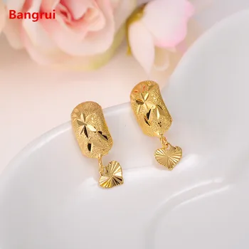 

Bangrui Africa Earrings for Women / Girl, Gold Color Dubai Earrings Arab Middle Eastern Jewelry Mom Gifts