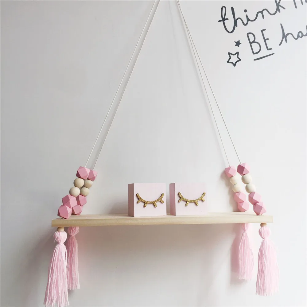 2018 New Nordic Style Wooden Bead Tassels Storage Rack Wall Rope Hanging Shelf for Decor of Bedroom Living Room Kitchen Office
2018 New Nordic Style Wooden Bead Tassels Storage Rack Wall Rope Hanging Shelf for Decor of Bedroom Living Room Kitchen Office