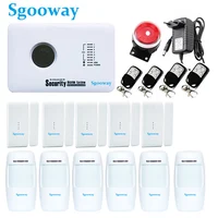 Sgooway APP Smarts Alarm system Russian English spanish Polish Wireless Home security alarm GSM alarm system image