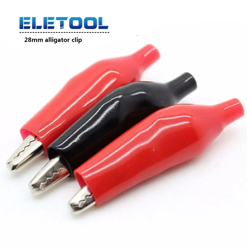 10cps Alligator Clips Electrical Clamp DIY Test Leads Alligator G98 Double-ended Crocodile Roach Clip Red Black Jumper Wire XF30
10cps Alligator Clips Electrical Clamp DIY Test Leads Alligator G98 Double-ended Crocodile Roach Clip Red Black Jumper Wire XF30