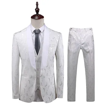 Coat+vest+pants Europe and the United Kingdom British wind jacquard high-end banquet groom wedding dress suit 3 piece set 5XL
Coat+vest+pants Europe and the United Kingdom British wind jacquard high-end banquet groom wedding dress suit 3 piece set 5XL
