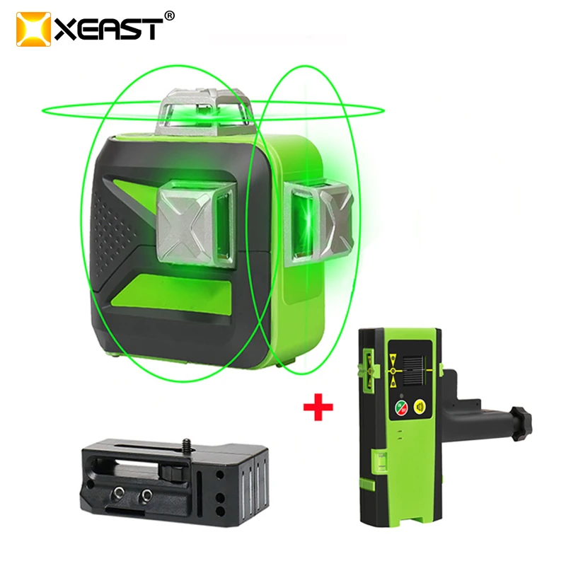 XEAST 12 lines XE-93TG lithium battery green laser level 360 Vertical And Horizontal Self-leveling Cross Line 3D Laser Level
XEAST 12 lines XE-93TG lithium battery green laser level 360 Vertical And Horizontal Self-leveling Cross Line 3D Laser Level