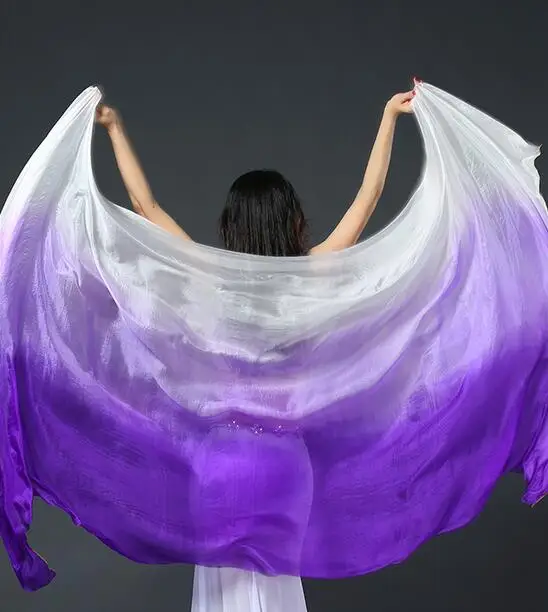 Wholesale Real Silk Belly Dance Silk Veil For Belly Dancers Hand Throw Shawl 250*114cm(98.4*44.8") Gradient Color Free Shipping
Wholesale Real Silk Belly Dance Silk Veil For Belly Dancers Hand Throw Shawl 250*114cm(98.4*44.8") Gradient Color Free Shipping