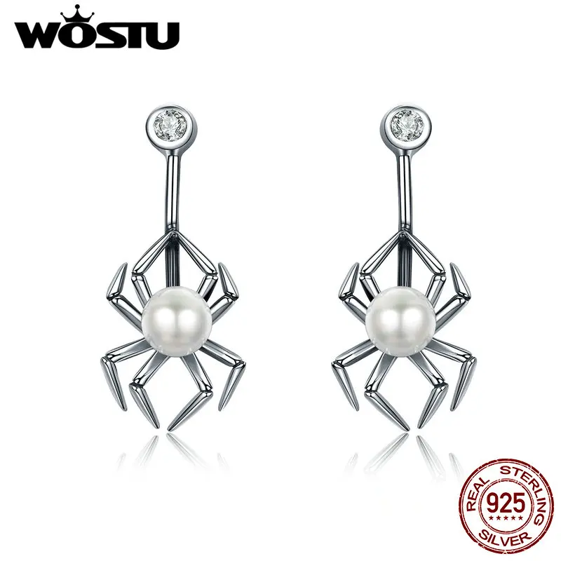 WOSTU Genuine 925 Sterling Silver Cool Spider Drop Earrings For Women Luxury Fine Jewelry Gift FIE072
WOSTU Genuine 925 Sterling Silver Cool Spider Drop Earrings For Women Luxury Fine Jewelry Gift FIE072