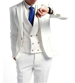 Elegant White Groomsmen New Arrival Groom Tuxedos Men Suits Notch Lapel Best Man 3 pieces Suit ( Jacket+Pants+Vest )
Elegant White Groomsmen New Arrival Groom Tuxedos Men Suits Notch Lapel Best Man 3 pieces Suit ( Jacket+Pants+Vest )