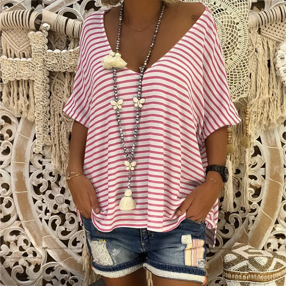 Women V Neck Batwing Striped Middle Sleeve Casual T-Shirts Ladies Top t shirts women 2018 summer v neck tshirts for women
Women V Neck Batwing Striped Middle Sleeve Casual T-Shirts Ladies Top t shirts women 2018 summer v neck tshirts for women