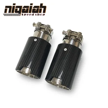Pair M style Car Carbon Fiber Exhaust End Tail Tips Pipe 2.5'' inlet 3.5'' out for 135i M235i M140i M240i M335i Top Quality
Pair M style Car Carbon Fiber Exhaust End Tail Tips Pipe 2.5'' inlet 3.5'' out for 135i M235i M140i M240i M335i Top Quality