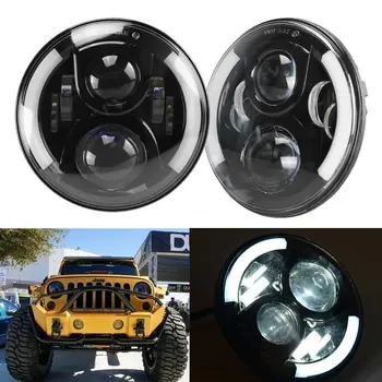 For suzuki samurai UAZ Hunter 7 inch LED Projector Headlight with halo DRL&Amber Turn Signal headlamp For Lada 4x4 urban Niva
For suzuki samurai UAZ Hunter 7 inch LED Projector Headlight with halo DRL&Amber Turn Signal headlamp For Lada 4x4 urban Niva